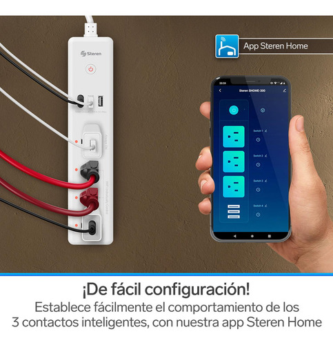 Multicontacto Wi-fi De 4 Salidas Horizontales | Shome-300