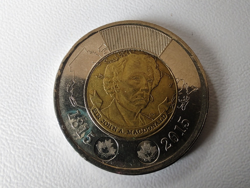 Moneda Canadá 2 Dólares John Macdonald (x314