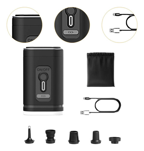 Mini Bomba De Aire Eléctrica Usb Para Juguetes De Piscina,