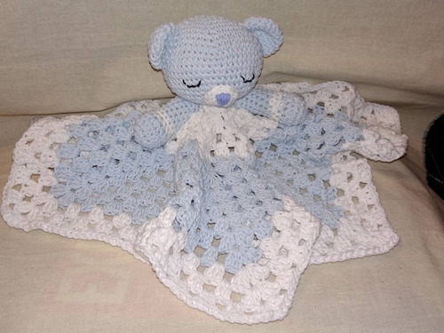 Oso Dormilon Bebe  Apego Crochet  El Cristal Encantado