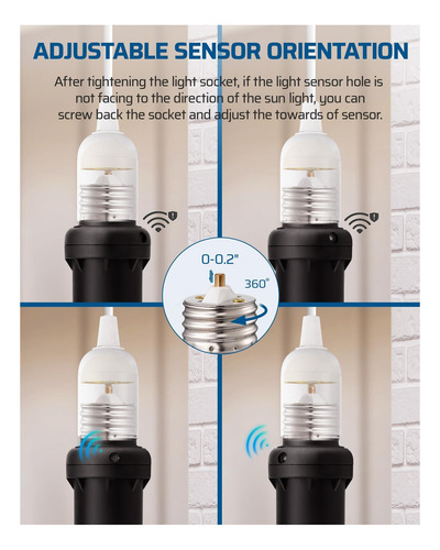 Socador Del Sensor De Luz Dewenwils, Adaptador De De Luz, De