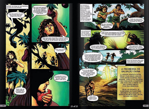 Imagem 5 de 6 de Bíblia Em Acao Em Quadrinhos Capa Dura Original