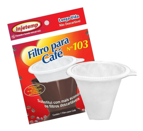 Coador De Café Com Filtro Permanente Reutilizável Pano 103