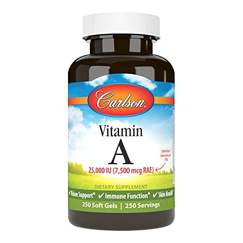 Carlson - Vitamina A, 25000 Iu (7500 Mcg Rae,) Apoyo P4ky4
