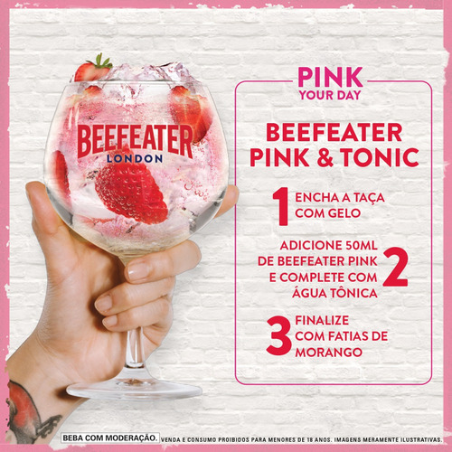 Imagem 7 de 7 de Gin London Dry Pink Morango 750ml Beefeater