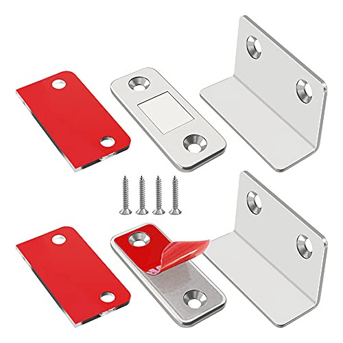 Cabinet Magnetic Catch L-shaped  2 Pack Ultra Thin Cabi...