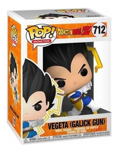 Funko Pop Vegeta Galick Gun#712 Dragon Ball Z C/ Protector