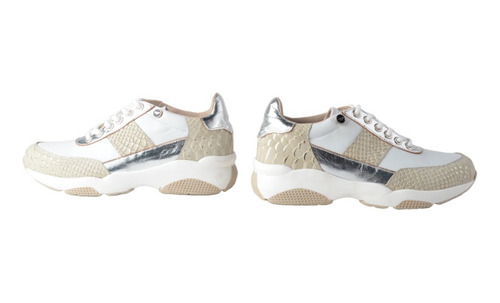 Imagen 8 de 10 de Zapatillas Urbanas De Mujer De Cuero - Atena - Ferraro