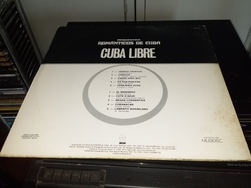 Lp Orquestra Românticos De Cuba - Cuba Libre Vol 1 (Usado)