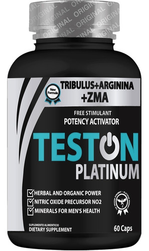 Teston Platinum - Vitaminas Para Hombre 60 Caps