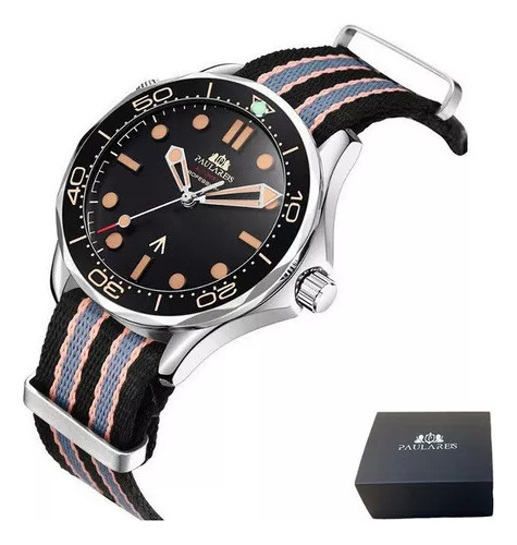 Relógio Mecânico Automático Paulareis Com Pulseira De Malha