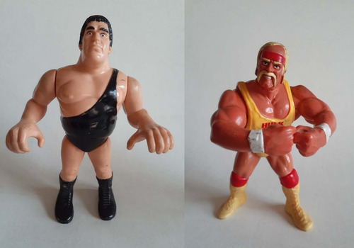 Wwf André El Gigante Y Hulk Hogan - Hasbro (Usado)