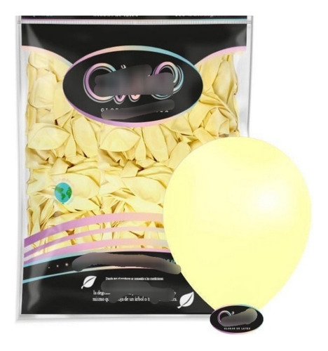 1 Bolsa De Globos Estándar #10 Color A Elegir Con 100 Globos