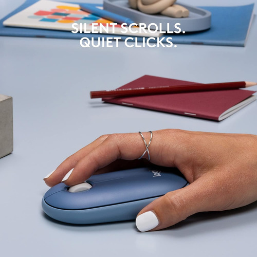Logitech Pebble Wireless Mouse With Bluetooth Or 2.4 Ghz Ae