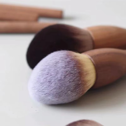 Brocha De Maquillaje Retro Con Mango De Brocha Para Rubor, R