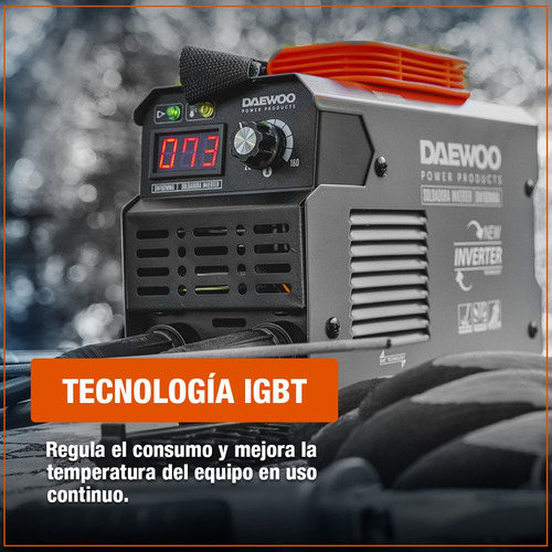 Imagen 3 de 4 de Soldadora Inverter Daewoo Dw160mma 50hz 220v