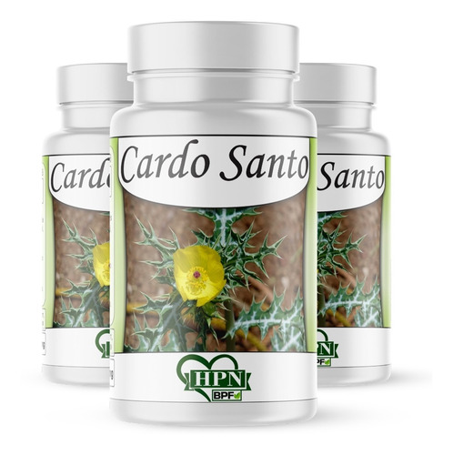 Cardo Santo ( 100% Puro ) 60 Cápsulas De 500 Mg - 4 Potes