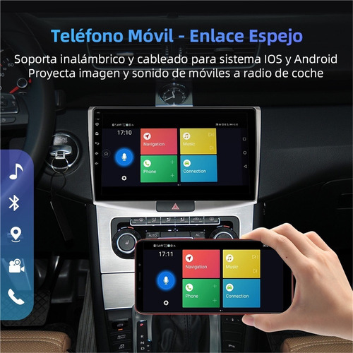 Isudar Estéreo 1+32gb Para Vw Magotan Passat B6 B7 Cc Gps Bt