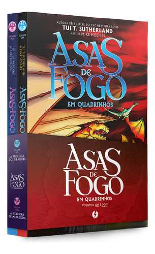 Coleção Asas De Fogo Em Quadrinhos: Incluindo Os Dois Primeiros Livros Da Série, De Tui T. Sutherland., Vol. 1/2. Editorial Inside Books, Capa Mole, Edição 1 Em Português, 2024