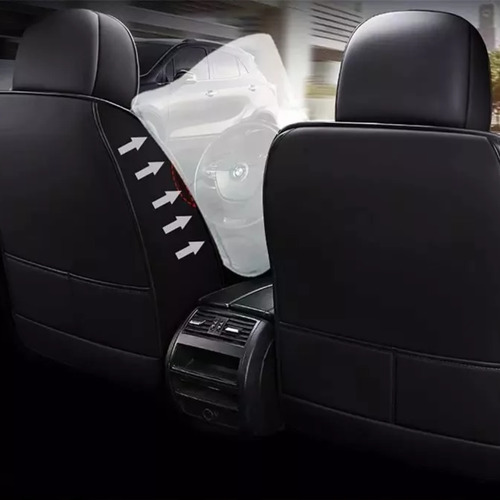 Kit Fundas Cubre Asiento Eco Cuero Auto Almohadilla Luxury