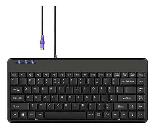 Teclado Perixx Periboard-409p Mini Con Cable/negro Color del teclado Black