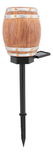 Barril De Vino Con Sensor Led Solar Pathway Pp