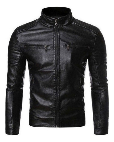 Gabardina Biker De Piel