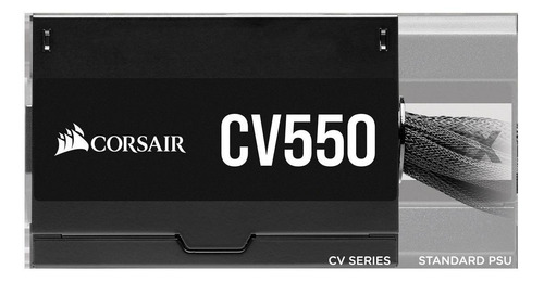 Imagen 3 de 5 de Fuente de poder para PC Corsair CV Series CV550 550W black 100V/240V
