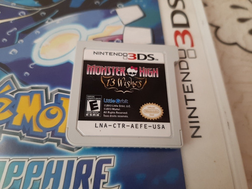 Monster High De 2ds,2dsxl,3ds,3dsxl,new3ds,original