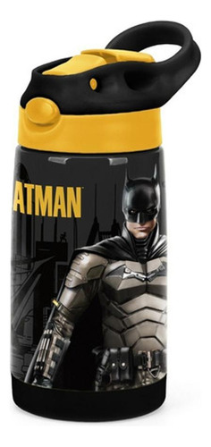 Garrafa Infantil Escolar Batman Aço Inoxidável 500ml