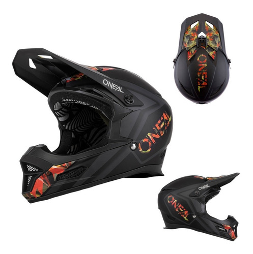 Casco Ciclismo Downhill  Oneal Fury Mahalo Multi Negro