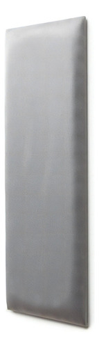 Placa Cabeceira Modulada Adesiva Estofada 20cm X 60cm - Unid Cor Suede Cinza