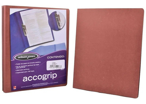 Carpeta Acco Grip T3 Sh-968 Carta Caoba C/4 /vc