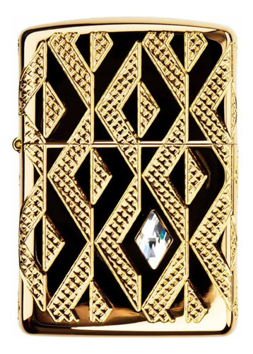 Isqueiro Zippo Geometric Diamond Pattern Design 49702