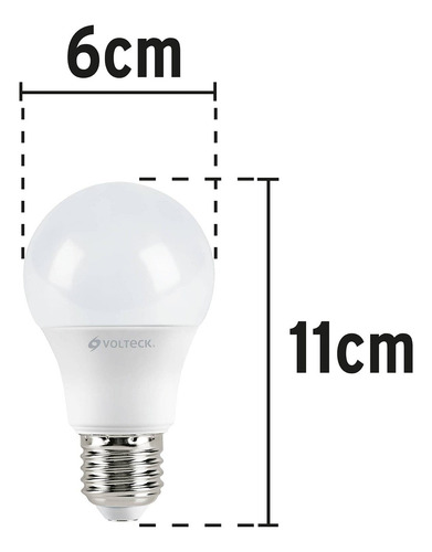 Foco Led T. Bulbo 6 W Luz Calida Voltech 46857