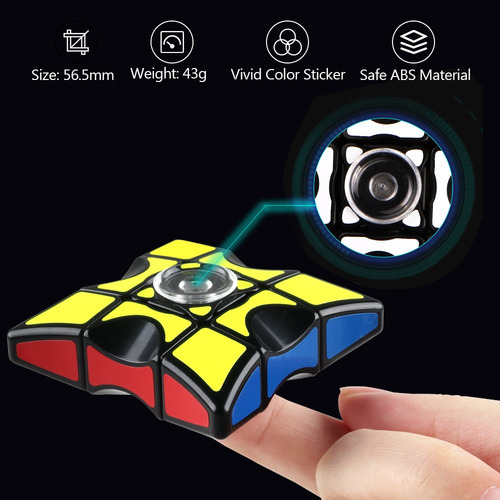 Cubo Disquete Rompecabezas Fidget Spinner Anti-ansiedad