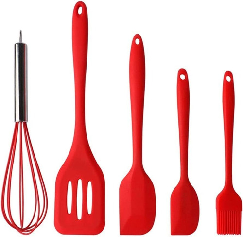 Utensilios De Silicona Espatulas Repostería 5 Pack Non Stick