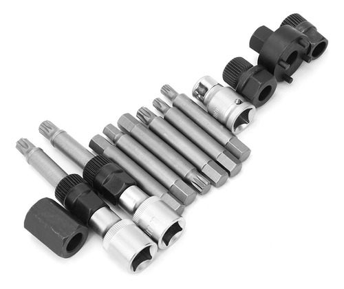 . 13*juego De Brocas Extracción Polea Rueda Libre Alternador