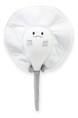Mantarraya De Peluche Gris Suave Juguete Animales 30cm Largo