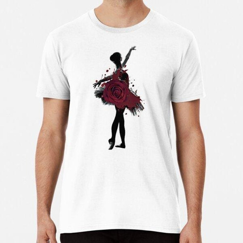 Remera Bailarina Con Vestido Rosa Art Design Algodon Premium