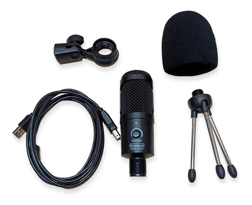 Microfone Condensador Usb C/ Tripé  Standard Bm800ve Set