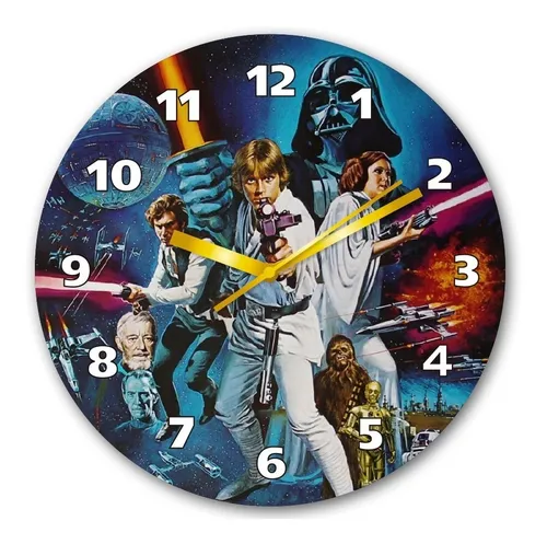 Reloj De Pared Star Wars La Guerra De Las Galaxias MercadoLibre