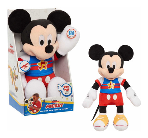 Peluche Mickey Luces Y Sonidos 30 Cm Original Disney