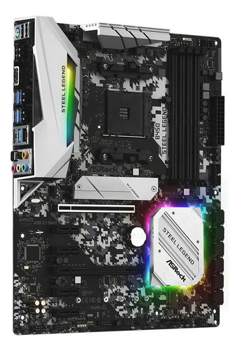 Placa madre de computadora ASRock steel legend B450