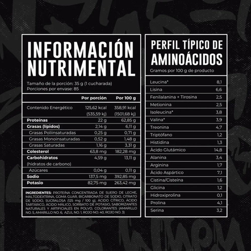 Proteína Whey 43 Supplements Sabor Capuchino 3 Kg 85 Servici