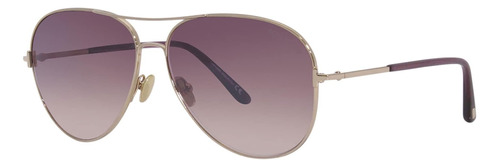 Gafas De Sol Tom Ford Ft 0823 Clark 28u Shiny Rose Gold, Tra