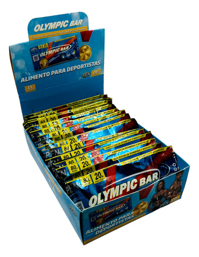 Olympic Bar Caja 15 Unidades 20 Gr. Proteína C/barra