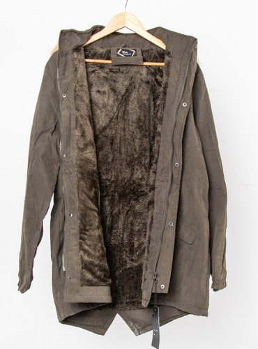 Imagen 2 de 6 de Campera Parka Hombre Gabardina Interior Corderito Importada
