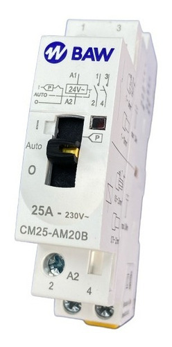 Contactor Modular Automático Baw 25a 24vca 2 Na - Baw