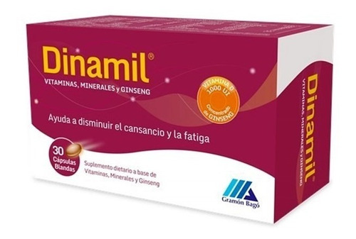 Dinamil X 30 Capsulas Blandas - Vitaminas+minerales+ginseng